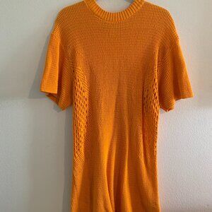 H&M Orange Crochet Coverup/Dress